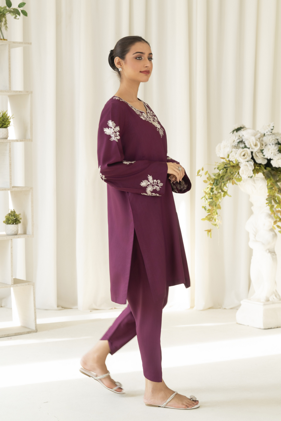 La Rosaa Akgalleria Viscose Lawn Stitched 2Pc Suit - Pansy