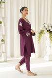 La Rosaa Akgalleria Viscose Lawn Stitched 2Pc Suit - Pansy