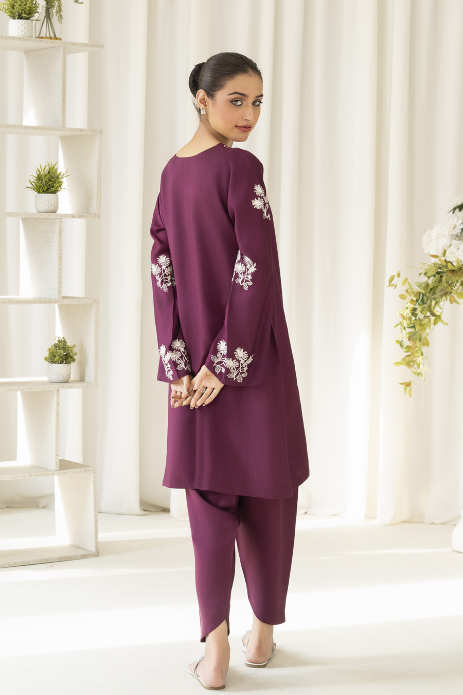 La Rosaa Akgalleria Viscose Lawn Stitched 2Pc Suit - Pansy