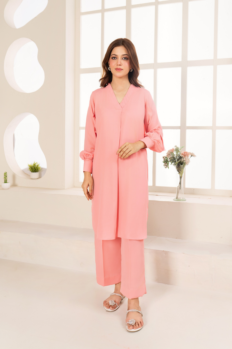 La Rosaa Akgalleria Georgette Stitched 2Pc Suit - Emilia