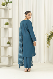 La Rosaa Akgalleria Cotton Lawn Stitched 3Pc Suit - Either