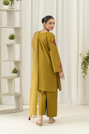 La Rosaa Akgalleria Cotton Lawn Stitched 3Pc Suit - Tourmaline