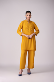 La Rosaa Basics Embroidered Georgette Stitched 2Pc Suit LRSAB24-05 Marigold