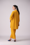 La Rosaa Basics Embroidered Georgette Stitched 2Pc Suit LRSAB24-05 Marigold