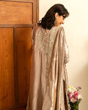 Mushq Sunehri Ramsha Edit Lama Silk Stitched 3Pc Suit - Uswah