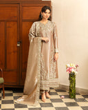 Mushq Sunehri Ramsha Edit Lama Silk Stitched 3Pc Suit - Uswah