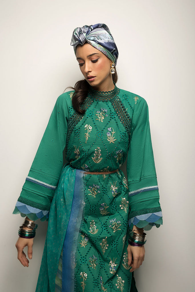 Sobia Nazir Vital Vol-02 Embroidered Lawn Unstitched 3Pc Suit D-10A