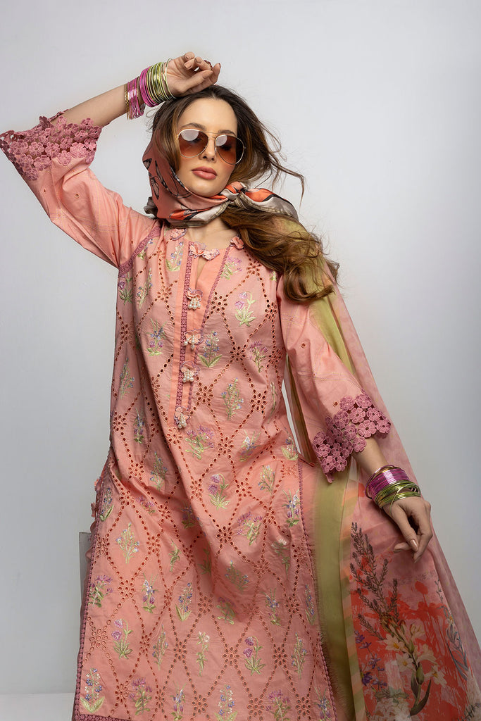 Sobia Nazir Vital Vol-02 Embroidered Lawn Unstitched 3Pc Suit D-10B