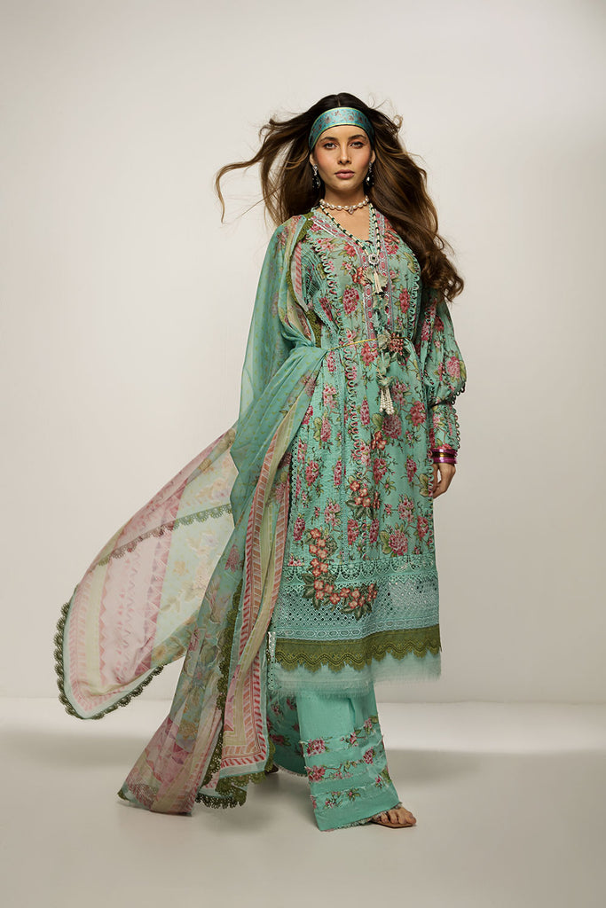 Sobia Nazir Vital Vol-02 Embroidered Lawn Unstitched 3Pc Suit D-01A