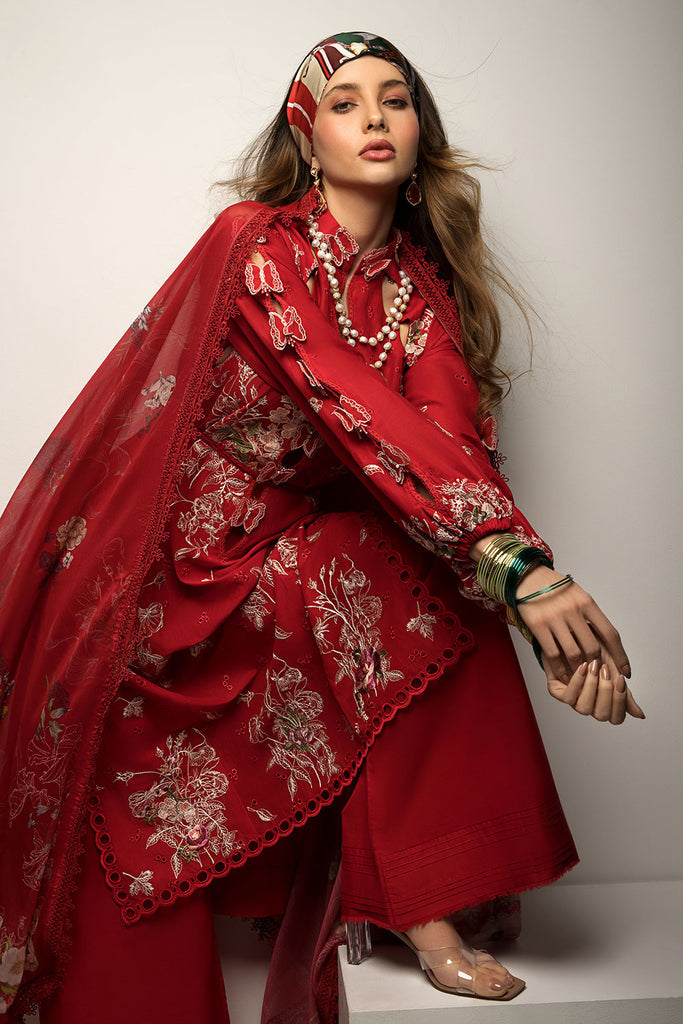 Vital by Sobia Nazir Embroidered Lawn Suit Unstitched 3 Piece SN25VL D-07 A - Summer Collection main image 0