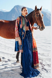 Sana Safinaz Luxury Winter Embroidered Velvet Unstitched 3Pc Suit V241-001