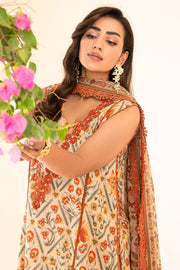 Faiza Faisal Serene Printed Lawn Unstitched 3Pc Suit - VALERIA