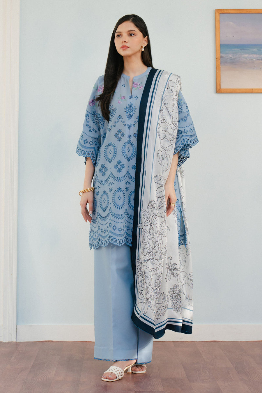 Coco by Zara Shahjahan Embroidered Lawn Unstitched 3Pc Suit D-06B VALI