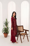 Feathers Fully Embroidered Dhanak Unstitched 3Pc Suit VELFROST-FT549