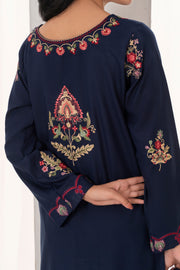 Feathers Fully Embroidered Dhanak Unstitched 3Pc Suit VELREN-FT545