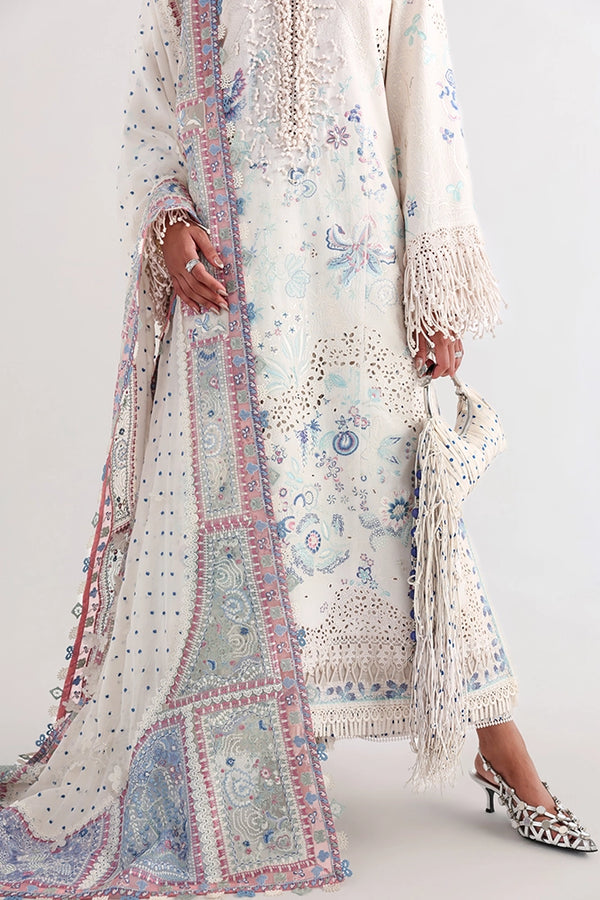Suffuse by Sana Yasir Eid Lawn Unstitched Embroidered 3Pc Suit - VELUNA