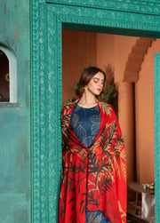 Feathers Dusky Delights Unstitched Digital Printed Lawn 3Pc Suit VEORA-FT450