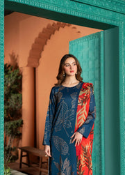 Feathers Dusky Delights Unstitched Digital Printed Lawn 3Pc Suit VEORA-FT450