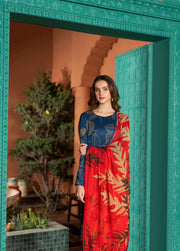 Feathers Dusky Delights Unstitched Digital Printed Lawn 3Pc Suit VEORA-FT450