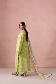 Neeshay Summer Diary Embroidered Lawn Unstitched 3Pc Suit - VERDANT WHISPER