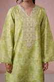 Neeshay Summer Diary Embroidered Lawn Unstitched 3Pc Suit - VERDANT WHISPER