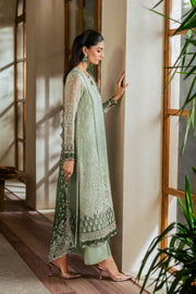 Xenia Formals Niran Embroidered Chiffon Unstitched 3Pc Suit XF-02 VERDURA