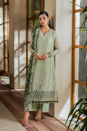 Xenia Formals Niran Embroidered Chiffon Unstitched 3Pc Suit XF-02 VERDURA
