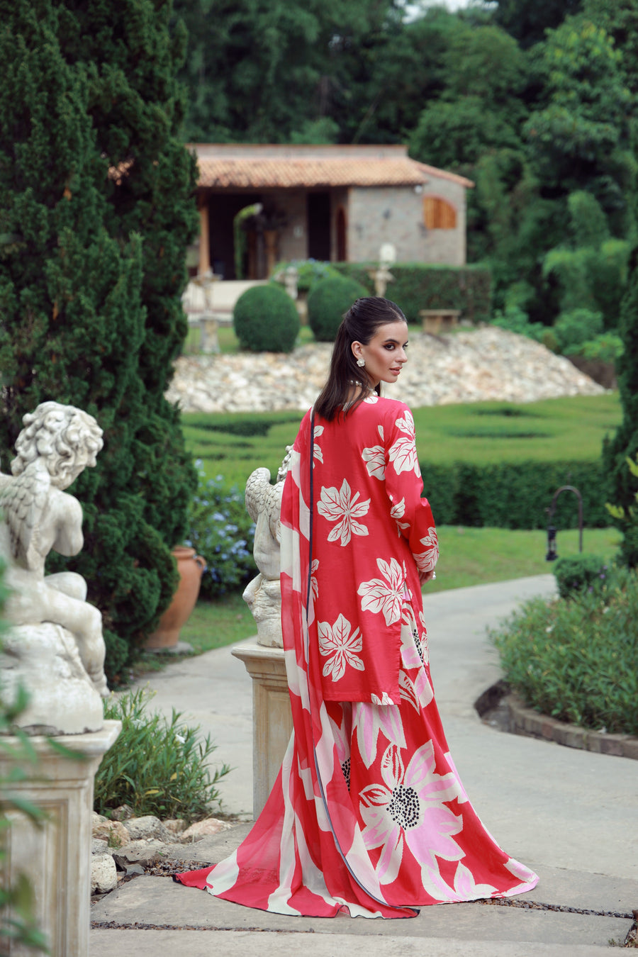 Feathers Stillness In Bloom Unstitched Printed Lawn 3Pc Suit VERMILIA-FT531