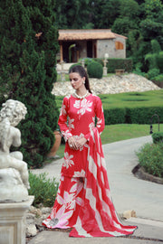 Feathers Stillness In Bloom Unstitched Printed Lawn 3Pc Suit VERMILIA-FT531