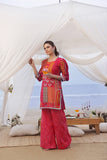 Feathers Whisper Winds Unstitched Printed Lawn 2Pc Suit VERMILION-FT507