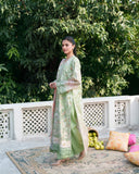 Neeshay Printkari Embroidered Lawn Unstitched 3Pc Suit - VERNA