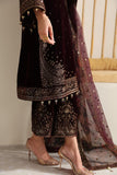 Jazmin Embroidered Pure Velvet Unstitched 3Pc Suit VF-2012