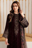 Jazmin Embroidered Pure Velvet Unstitched 3Pc Suit VF-2012