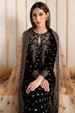 Jazmin Embroidered Pure Velvet Formal Unstitched 3Pc Suit VF-2014