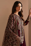 Jazmin Embroidered Velvet Unstitched 3Pc Suit VF-2022