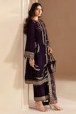 Jazmin Embroidered Pure Velvet Formal Unstitched 3Pc Suit VF-2026