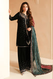 Jazmin Embroidered Pure Velvet Formal Unstitched 3Pc Suit VF-2037