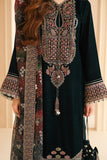 Jazmin Embroidered Velvet Unstitched 3Pc Suit VF-2039