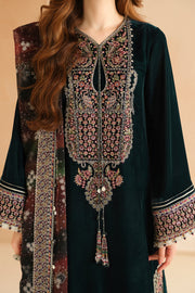 Jazmin Embroidered Velvet Unstitched 3Pc Suit VF-2039