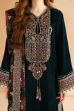 Jazmin Embroidered Velvet Unstitched 3Pc Suit VF-2039