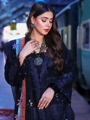 Surmai Musafir Unstitched Premium Embroidered Lawn 3Pc Suit - VICTORIA