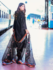 Surmai Musafir Unstitched Premium Embroidered Lawn 3Pc Suit - VICTORIA