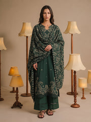 Viana by Sanam Saeed Embroidered Karandi Unstitched 3Pc Suit - VIEL