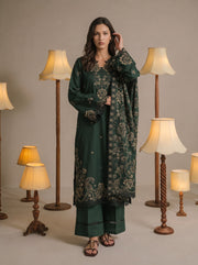 Viana by Sanam Saeed Embroidered Karandi Unstitched 3Pc Suit - VIEL