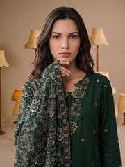 Viana by Sanam Saeed Embroidered Karandi Unstitched 3Pc Suit - VIEL