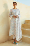 Cross Stitch Premium Embroidered Lawn Unstitched 3Pc Suit D-07 Viola Pearl