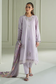 Cross Stitch Mahiri Embroidered Lawn Unstitched 3Pc Suit - VIOLET VEIL