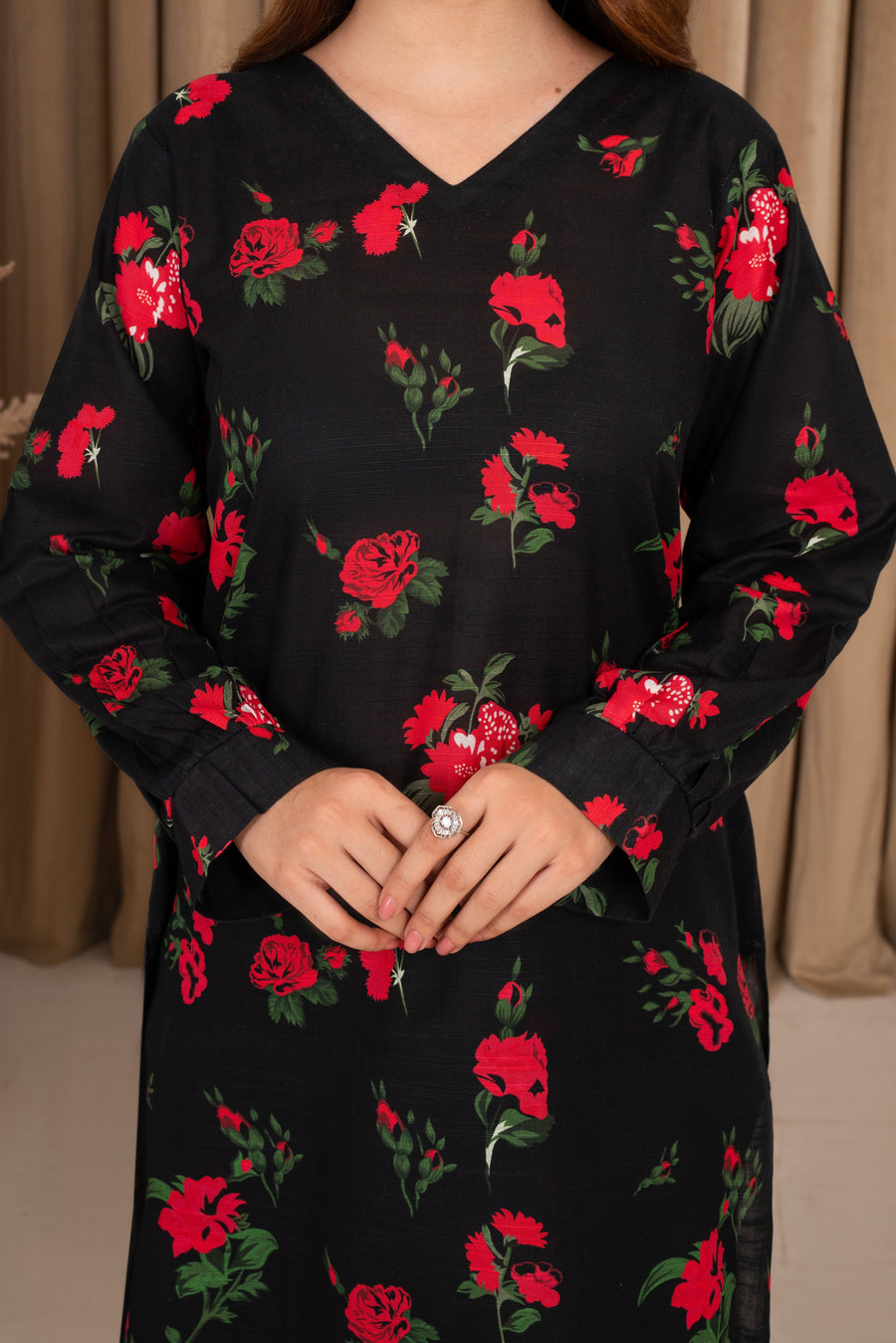 Feathers Digital Printed Khaddar Unstitched 3Pc Suit VIRENNE-FT596