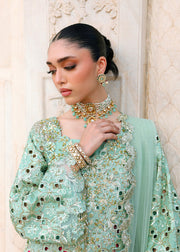Saira Shakira Embroidered Organza Unstitched 3Pc Suit - VOILA