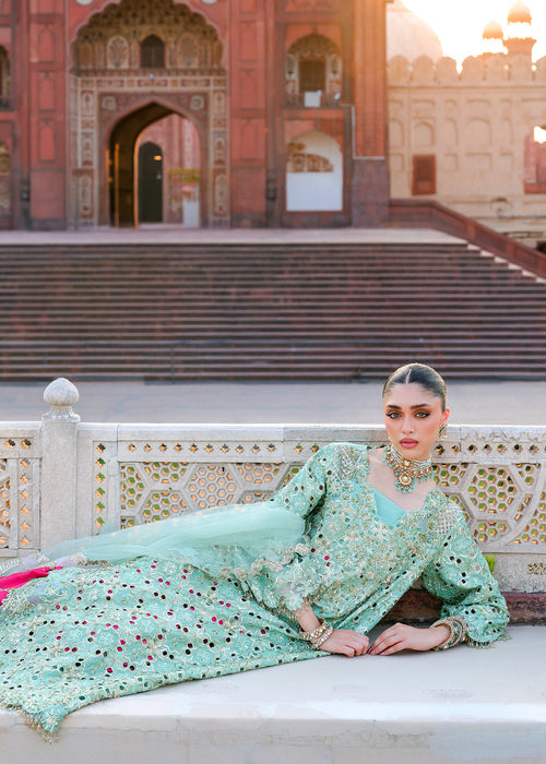 Saira Shakira Embroidered Organza Unstitched 3Pc Suit - VOILA